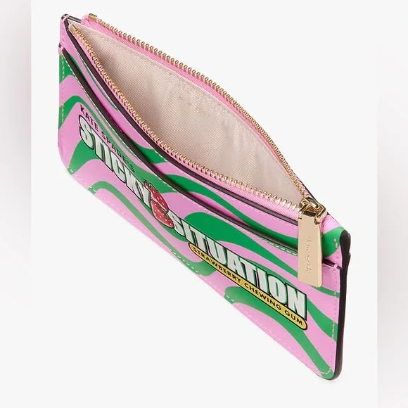 NWT Kate Spade Bubble Gum Large Slim Card Holder